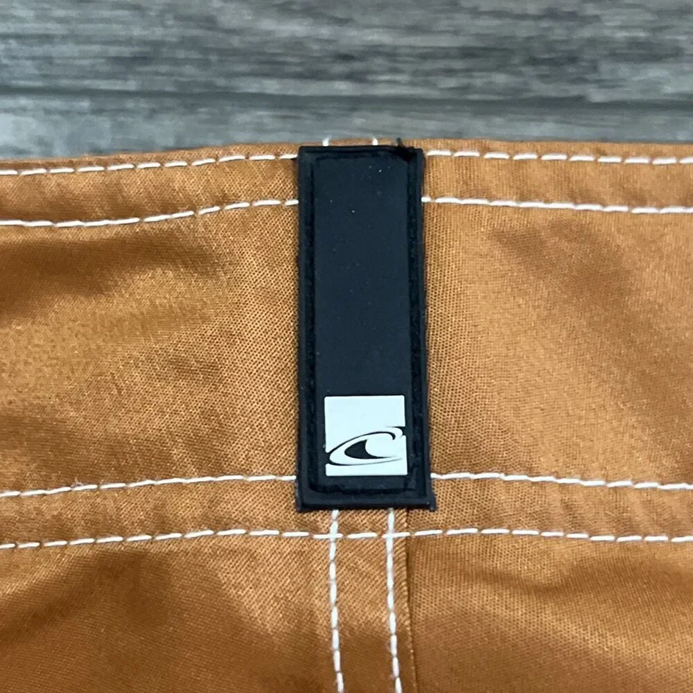Vintage Y2K O’neill Burnt Orange Board Shorts Surf Swim - Men’s Size 36